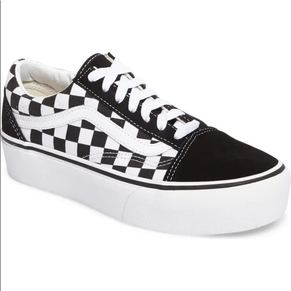 Checkered Platform Vans